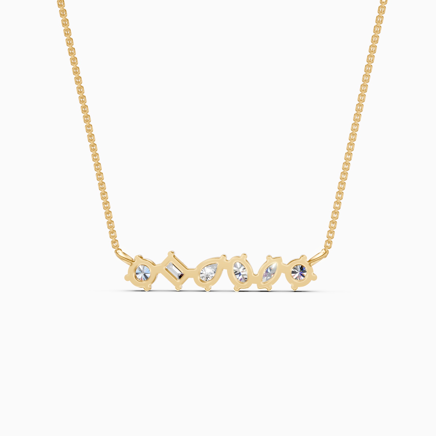 Multi-Shape Lab Grown Diamond Pendant